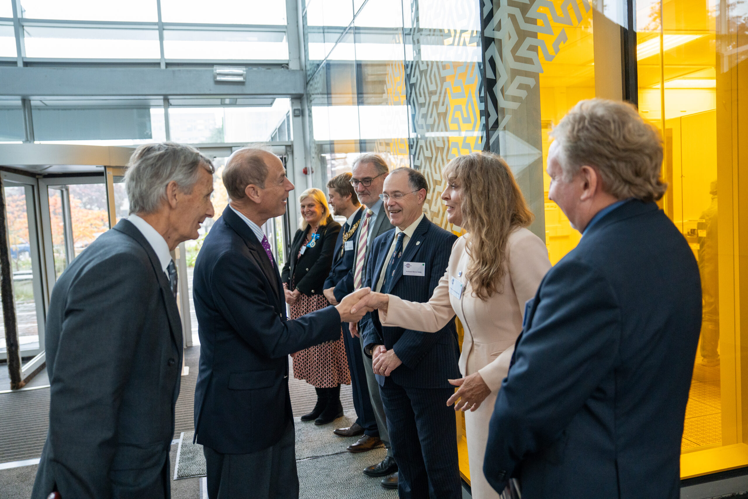The Duke of Edinburgh visits CORNERSTONE and the University of Southampton to see how silicon photonics is powering UK innovation