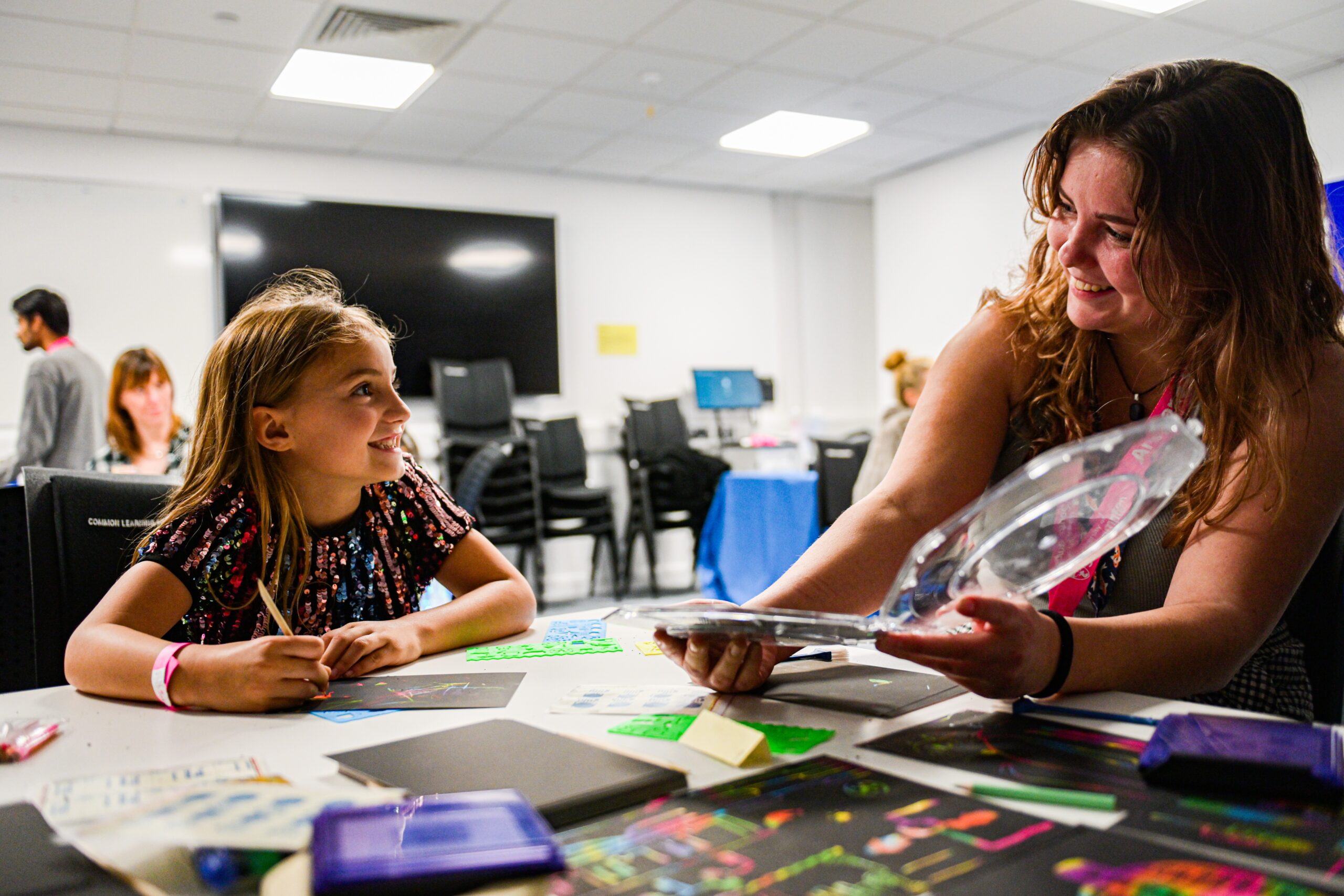 Lighting Up Creativity: Silicon Photonics Chip Scratch-Art at the Arts & Humanities Festival